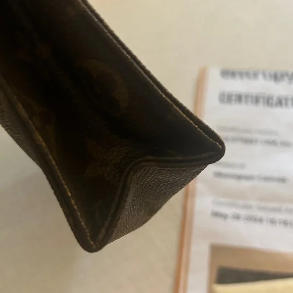 Louis Vuitton Authentic Vintage Monogram Canvas Pouch Cosmetic Bag Clutch - Picture 4 of 12